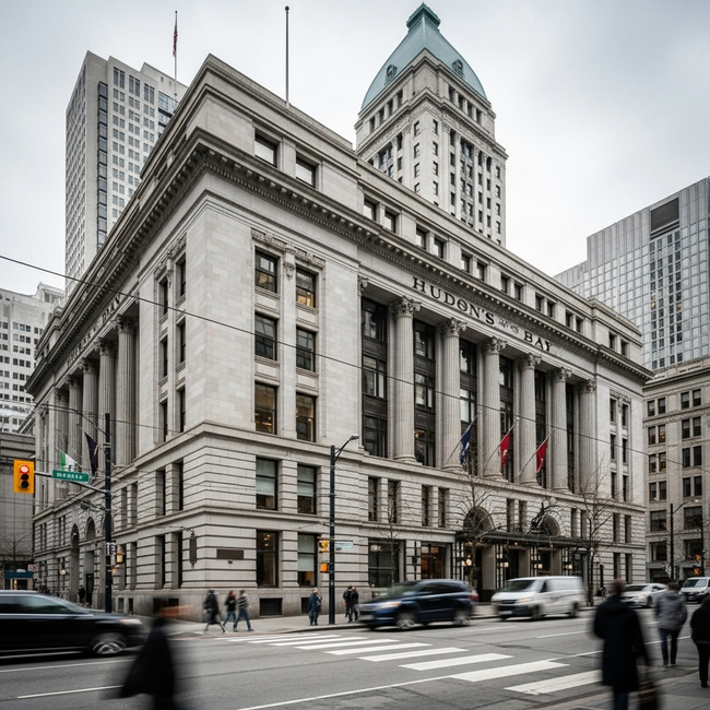 Hudson's Bay downtown Vancouver store listed for sale