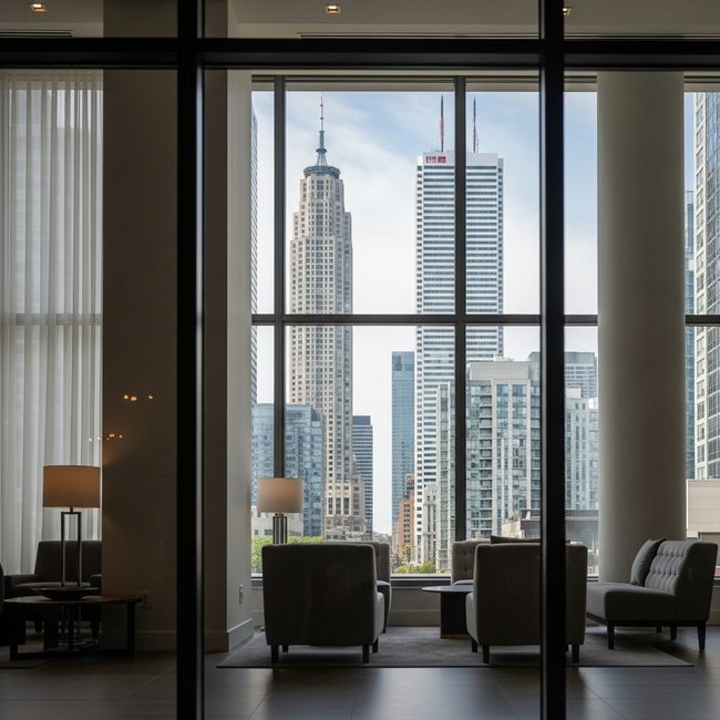 Toronto Condo Views: Charles St. Frames Bloor St. Giants