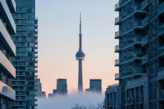 Toronto's December Glow: A Moment of Urban Tranquility