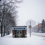 Toronto's Winter Goodbye: A Snowy Dupont Station Scene