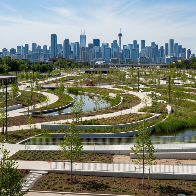 Biidaasige Park Expansion Nears Completion in Toronto's Port Lands