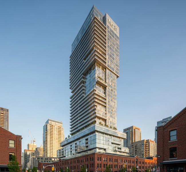 Distillery District Skyline Shifts: No. 31 Condos Hits Final Height