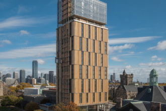 Canada's Tallest Academic Timber Tower Nears Completion at U of T