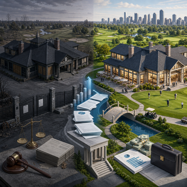 From Receivership to Reopening: How $57M Golf Club Refinanced Its Way Back